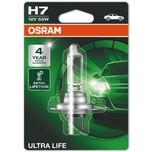 H7 12V 55W (477/499) OSRAM Ultra Life - Long Life Single Halogen Headlight Bulb 64210ULT-01B, PX26D